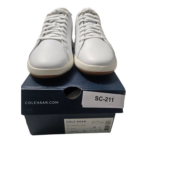 Cole Haan Grandpro Tennis Optic White/White  size  8 Medium